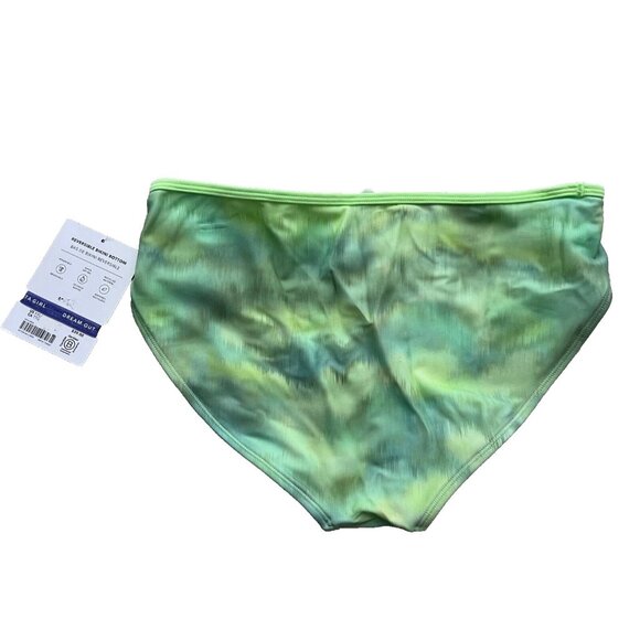 Athleta Girl Reversible Bikini Swim Bottom Green Tie-Dye ( XXL/16 ) - Picture 2 of 4